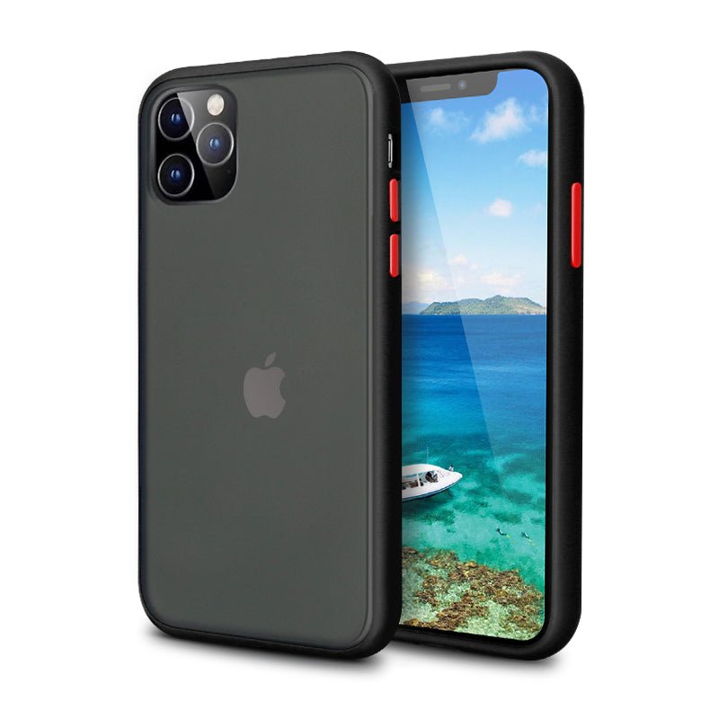 iPhone Black Rubber Oil Feel Case