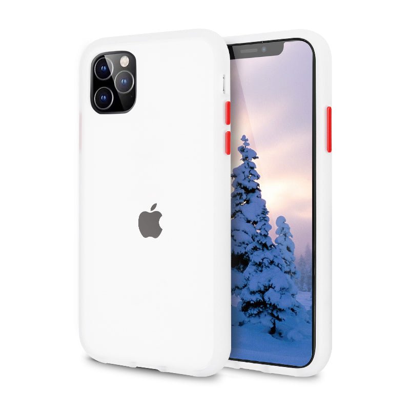 iPhone White Rubber Oil Feel Case